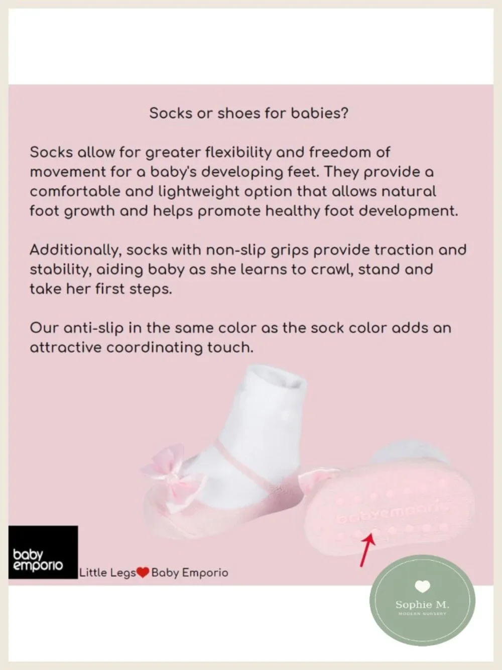 Baby Girls Mary Jane Socks Pretty Petals, Non-Slip Cotton Blend, 6 Pair Gift Box